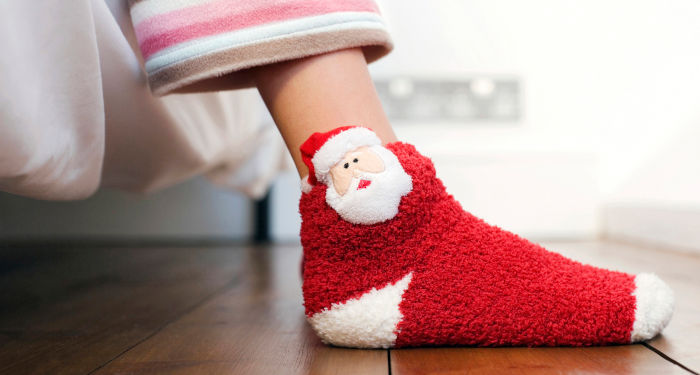 Kalėdinės kojinės su seniu šalčiu